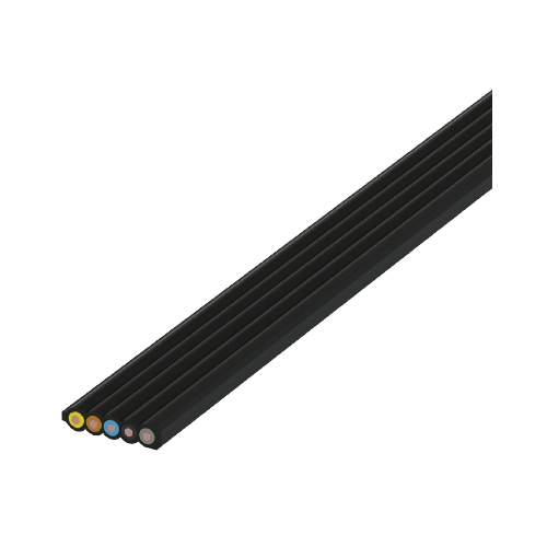 WD BUSbar Flachbandkabel 5P schwarz IP 65